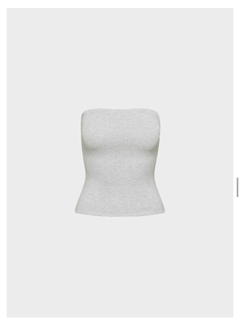 Aritzia Strapless Tube Camisole - Light Gray